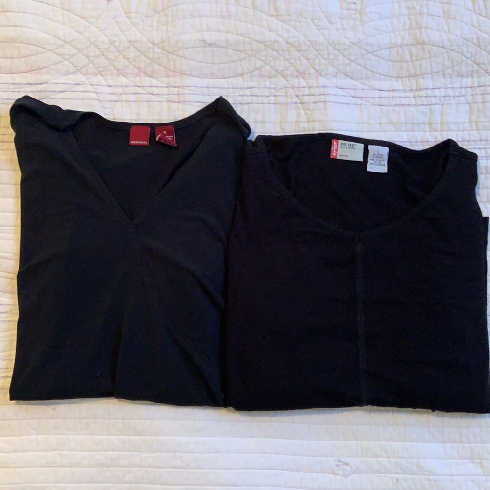 (2) Casual Womens Tops (Black)